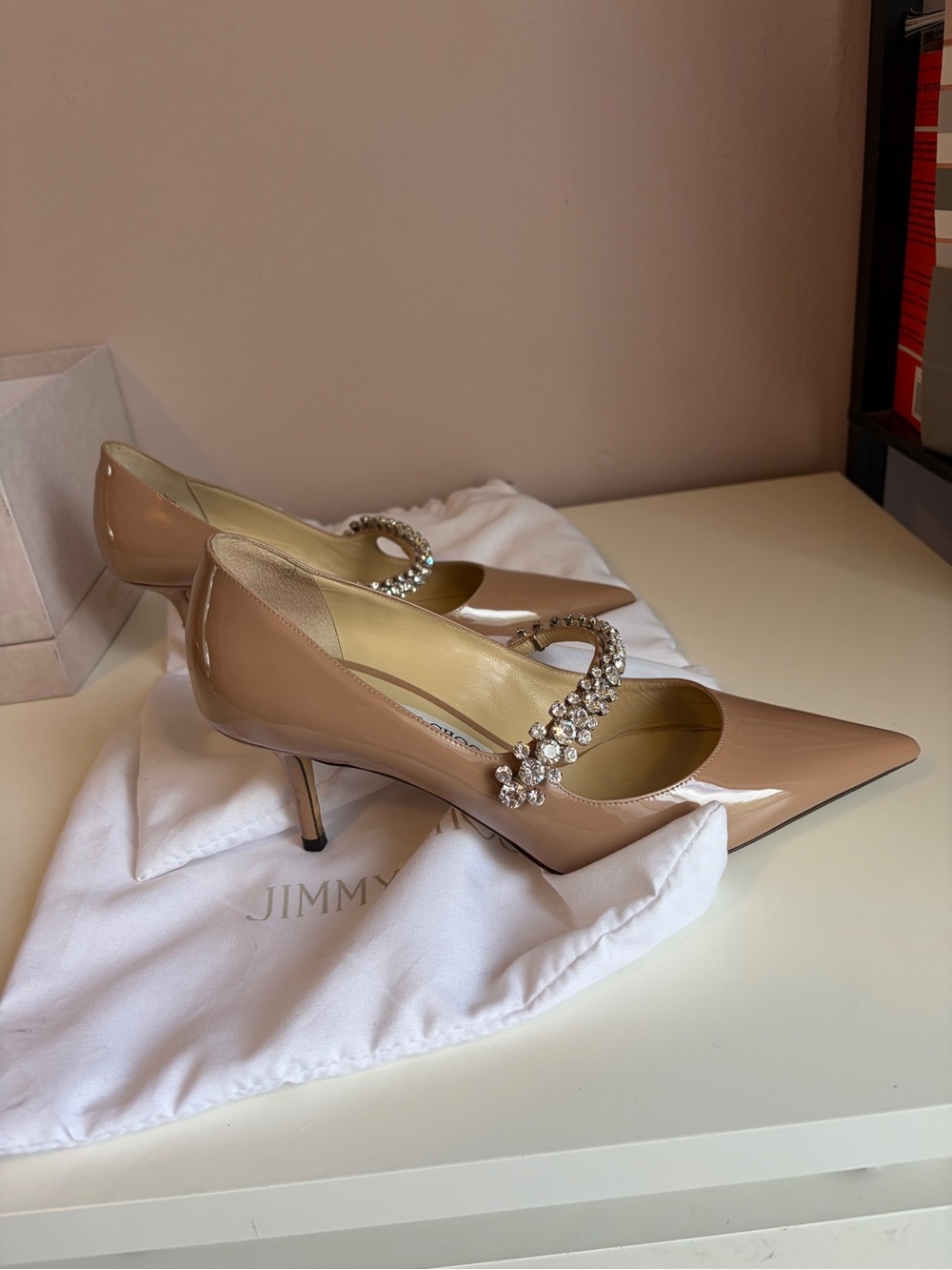 Jimmy Choo Bing Pump 65 in Ballet Pink patent leather - Picture 2 of 15